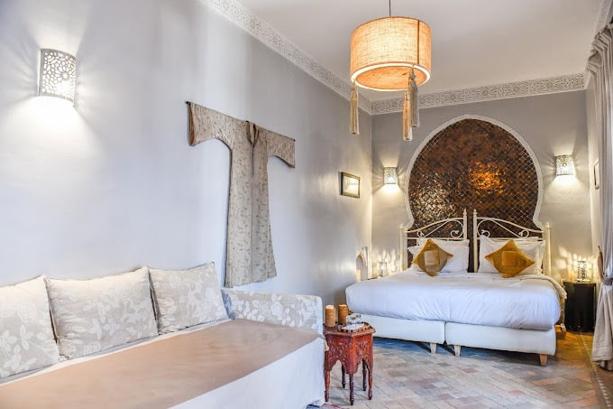 example of a room in a traditional riad in marrakech
